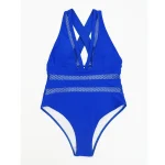 2023-New-Sexy-Mesh-Patchwork-Swimwear-Women-One-Piece-Women-s-Swimsuit-Female-Deep-V-neck