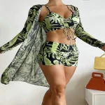 2023-Women-s-Bikinis-Trend-European-American-Swimsuit-Women-s-Three-piece-High-Waist-Long-sleeved