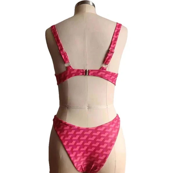 BEACHCICI-Women-s-Stripe-Print-High-Waist-Steel-Belt-Bikini-Set-Ladies-Sexy-Two-Piece-Beachwear-4